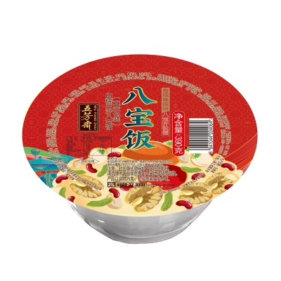 390克真空白糯豆沙八宝饭