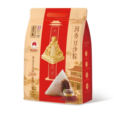 真空润香豆沙粽500克（5只）